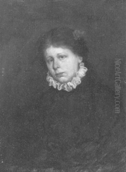 Portrait Eines Madchens Mit Weisem Kragen - view 1