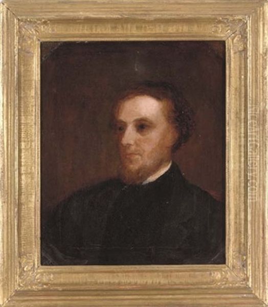 Portrait Of A Pastor, In A Black Coat And Collar - view 1
