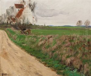 Country Lane Near Brendekilde Church by Hans Andersen Brendekilde