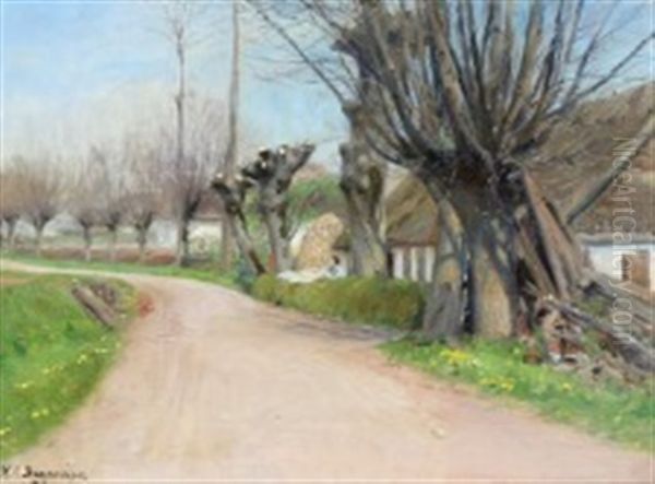 Spring Day In The Village - view 1