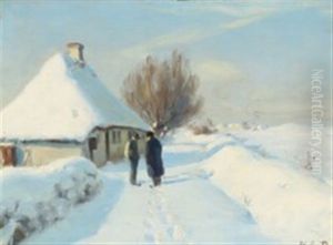 A Winter Day With Two Older Men