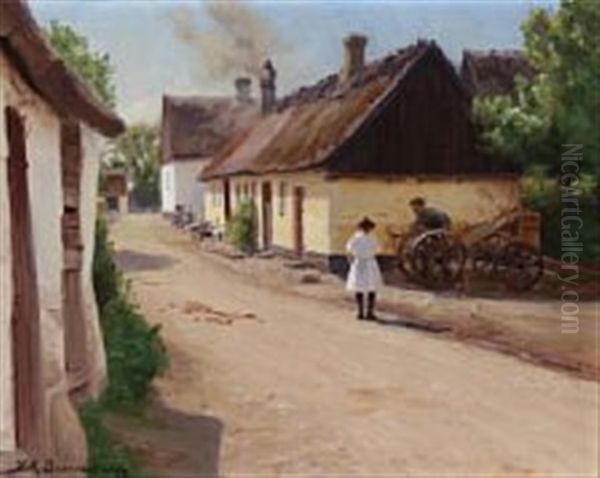 Summer Day In A Danish Village - view 1