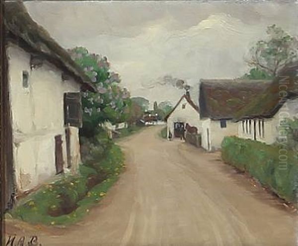 Village Street, Summer Time - view 1