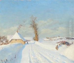 Winter Idyll At A Farmer House Winter Idyll At A Farmer House
