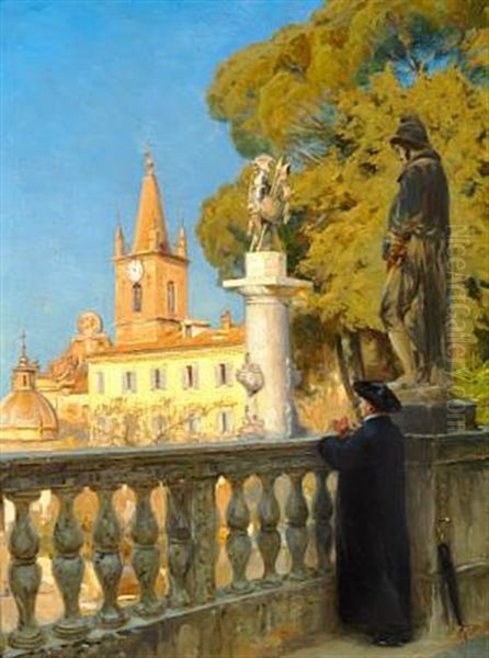 View Of Monte Pincio In Rome - view 1
