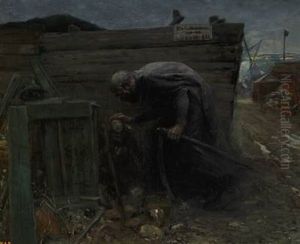 A Boy Meeting Death by Hans Andersen Brendekilde