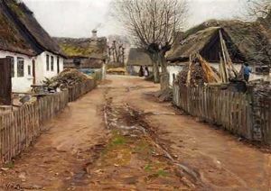 Tidligt Forar I Landsbyen by Hans Andersen Brendekilde