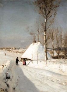 Winter Landscape by Hans Andersen Brendekilde