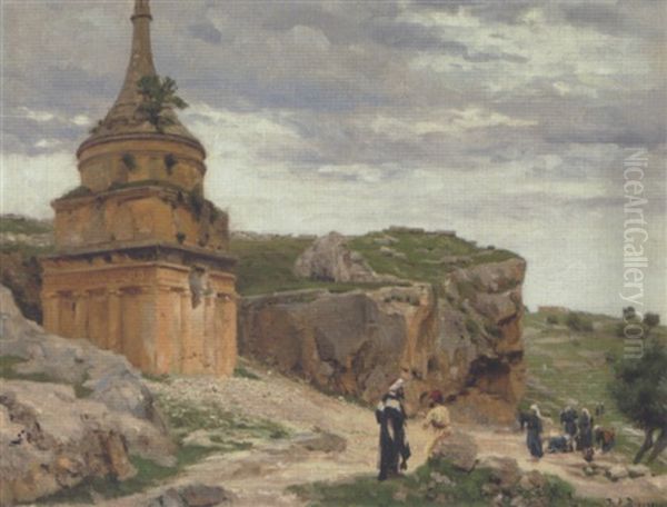 Parti Fra Kedrondalen Med Absaloms Grav, Uden For Jerusalem - view 1