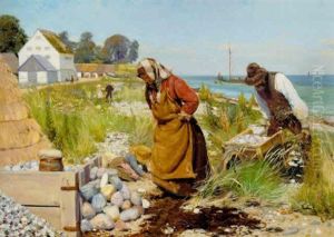 Skaervehuggere Ved Stranden, Stevns Skaervehuggere Ved Stranden, Stevns