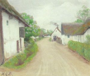 Vej Gennem En Landsby by Hans Andersen Brendekilde