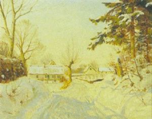 Vinterlandskab by Hans Andersen Brendekilde