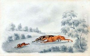 Greyhounds V Hare by Henry Thomas Alken