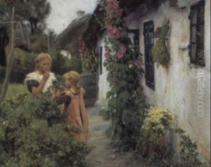 Smapiger Udenfor Et Hus, Sommer