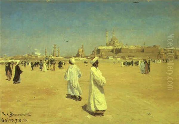 Kaftanklaedte Figurer Pa Torveplads I Cairo - view 1