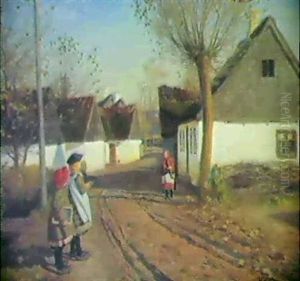Gade I Abbednaes Ved Gauno, Tre Legende Piger Gade I Abbednaes Ved Gauno, Tre Legende Piger