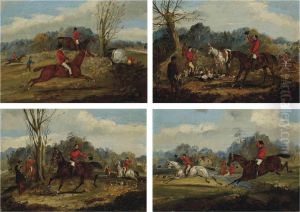 Gone Away; Over The Wall; Over The Brook; And The Kill by Henry Jr Alken