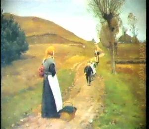 Mor Vender Hjem by Hans Andersen Brendekilde