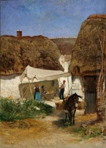 Cottage Scene by Albert Heinrich Brendel