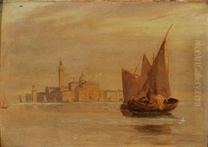 View From San Giorgio Maggio In Venice by Thorald Brendstrup