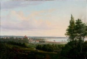 View Over Sankt Jorgensbjerg (bjerget) With Roskilde Fjord View Over Sankt Jorgensbjerg (bjerget) With Roskilde Fjord