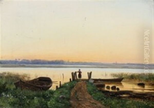 Sunset At A Fiord In Denmark - view 1