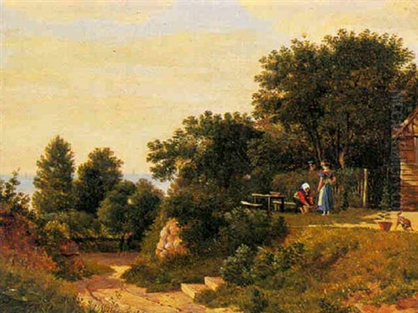 Sommerdag Ved Et Hus Ved Den Nordsjaellandske Kyst - view 1