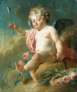 L'amour Tenant Un Arc Et Une Fleche by Nicolas Guy Brenet
