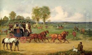 L'arrivee Aux Courses by Henry Thomas Alken