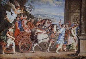 The Triumph Of Titus And Vespasian by Vincenzo Brenna