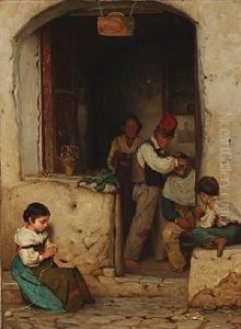 A View Into A Barbershop On Capri