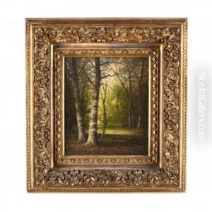 Forest Interior by Carl Christian Brenner