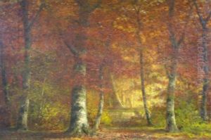 Autumn Landscape by Carl Christian Brenner