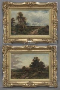 Evening After Rain, Near Hindhead Surrey (+ The End Of The Wood, Camberley, Surrey; 2 Works) by Carl Brennir