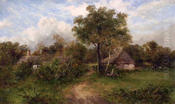 Landscape With Thatched Cottages - view 1