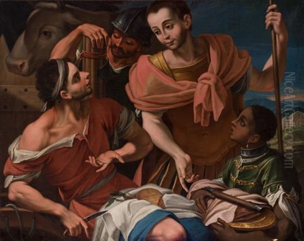 Coriolanus Persuaded By The Volscians To Attack Rome - view 1
