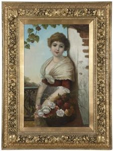 Woman With Flower Basket