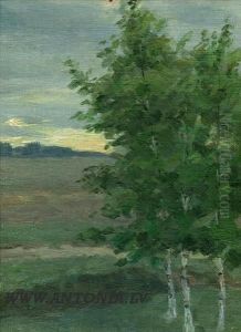 Studio
With
Three
Birch Trees by Adams Alksnis