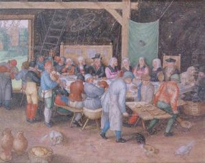 Le Repas De Noce by Friedrich The Elder Brentel