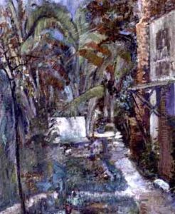 Patio At Selena Bres' Pine Street Home, New Orleans by Selina Elizabeth Bres