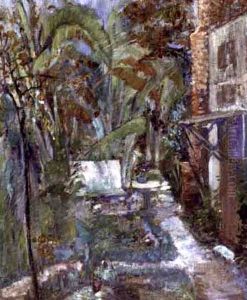 Patio At Selina Bres' Pine Street Home, New Orleans by Selina Elizabeth Bres