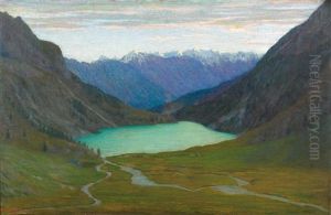 Landscape by Archimede Bresciani Da Gazoldo