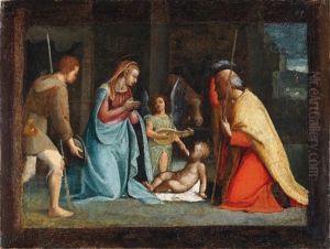 Nativita Di Gesu by Andrea del Brescianino