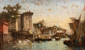Constantinople, Vue Prise De La Mer De Marmara A Usalik Hana by Germain Fabius Brest
