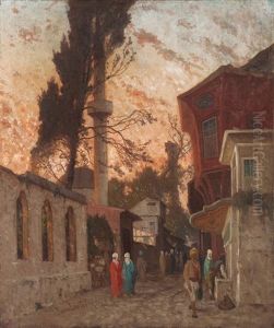 Istanbul'da Bir Sokak by Germain Fabius Brest