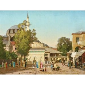 Tophane Camii Ve Meydani by Germain Fabius Brest