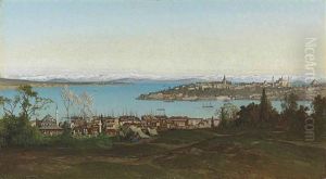 The Bosphorus With Seraglio Point Beyond by Germain Fabius Brest