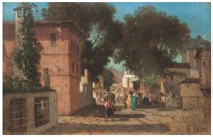 Istanbul'da Bir Sokak by Germain Fabius Brest