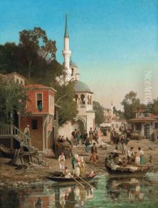 Debarcadere A Scutari D'asie by Germain Fabius Brest