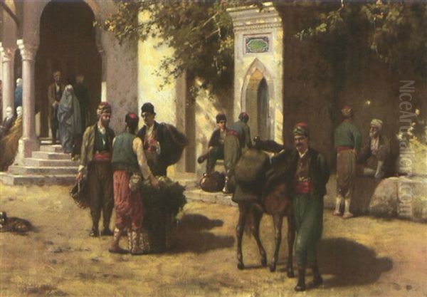 Entree De La Mosquee, Constantinople - view 1